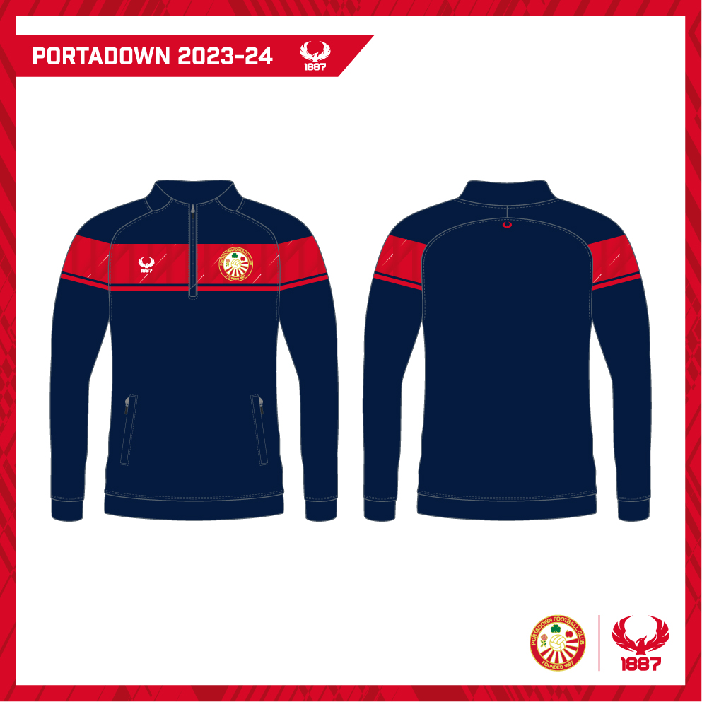 Portadown Youth Coaches Quarter Zip Jacket (Adult) KIT Sportswear