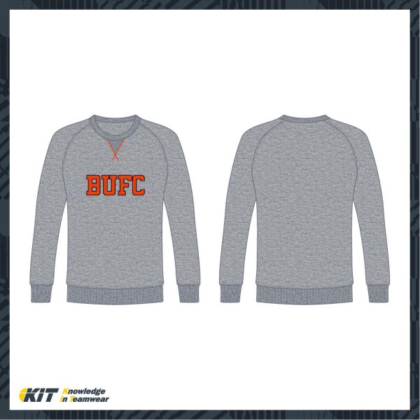 Barn United FC – Grey Varsity Sweatshirt