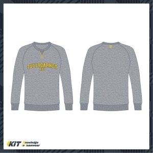 Tullycarnet FC – Grey Varsity Sweatshirt