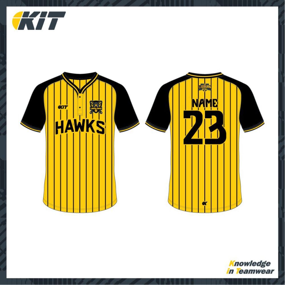 Lisburn Softball - Hawks Playing Jersey 1/4 Button