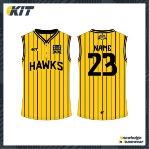 Lisburn Softball - Hawks Sleeveless Playing jersey (With Buttons)