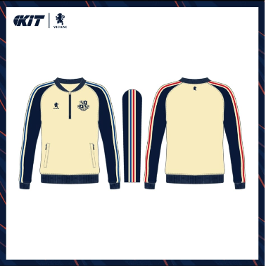 Loughgall FC – Retro Quarter Zip Cream